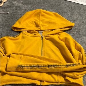 Yellow Zip-Up Hoodie